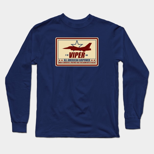 F-16 Viper Long Sleeve T-Shirt by TCP